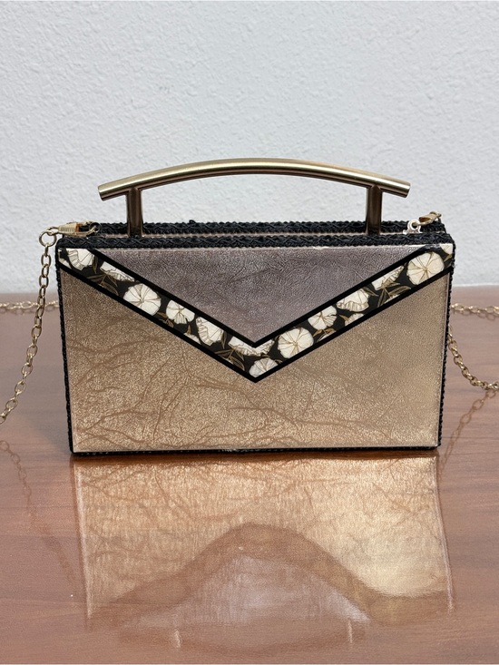 Handmade Handbags - Handmade Artisan Metallic Clutch Handbag Nancy Davis Boutique